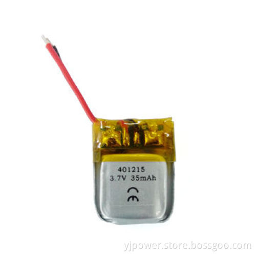 Lithium polymer battery, 35mAh/3.7V, used for Bluetooth and toysNew
